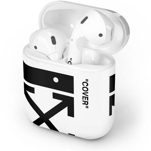 Black and White Arrows Apple AirPods 2 Skin