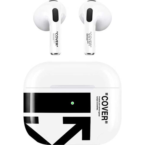 Black and White Arrows Apple AirPods (3rd Gen 2021) Skin