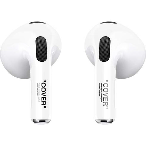 Black and White Arrows Apple AirPods (3rd Gen 2021) Skin
