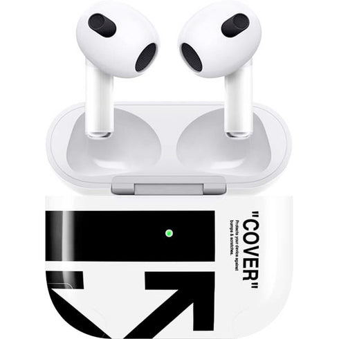 Black and White Arrows Apple AirPods (3rd Gen 2021) Skin