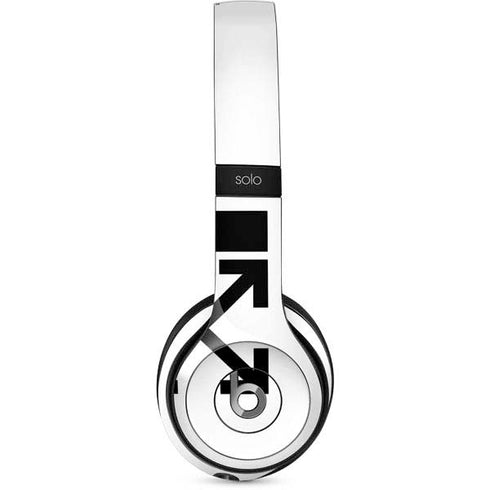 Black and White Arrows Beats Solo 2 Wired Skin