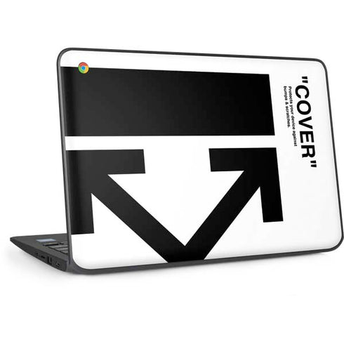 Black and White Arrows HP Chromebook Skin