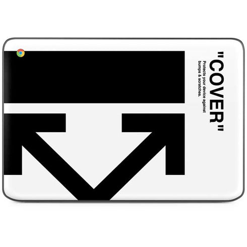 Black and White Arrows HP Chromebook Skin