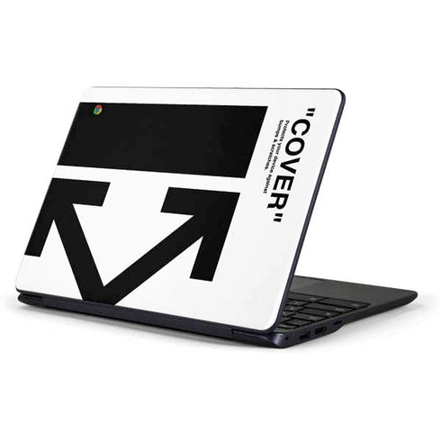 Black and White Arrows Samsung Chromebook Skin