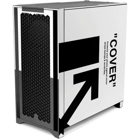Black and White Arrows Corsair 4000D Tempered Glass Mid-Tower ATX Case Skin