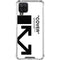 Black and White Arrows Galaxy A12 Clear Case