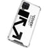 Black and White Arrows Galaxy A12 Clear Case