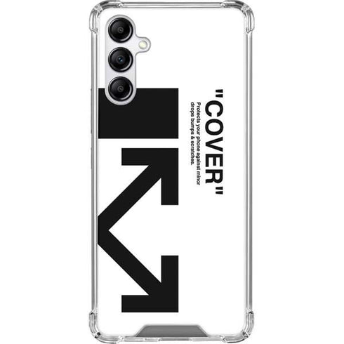 Black and White Arrows Galaxy A14 5G Clear Case