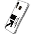 Black and White Arrows Galaxy A20 Clear Case