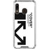 Black and White Arrows Galaxy A30 Clear Case