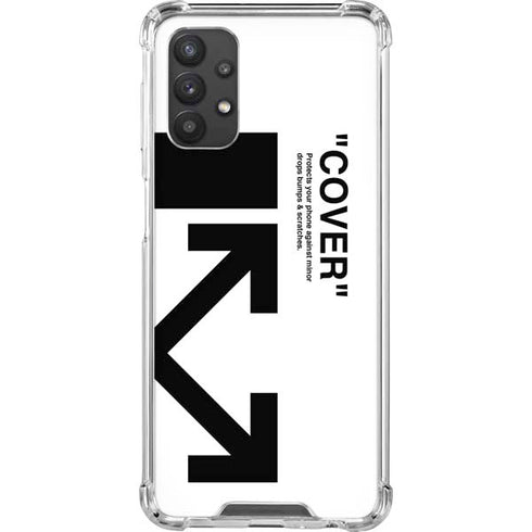 Black and White Arrows Galaxy A32 5G Clear Case