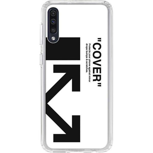 Black and White Arrows Galaxy A50 Clear Case