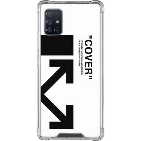 Black and White Arrows Galaxy A51 5G Clear Case