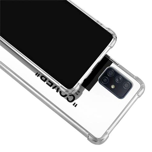 Black and White Arrows Galaxy A51 5G Clear Case
