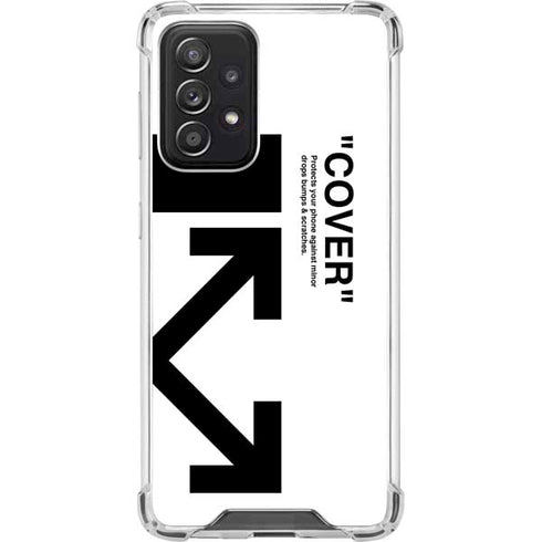 Black and White Arrows Galaxy A52 5G Clear Case