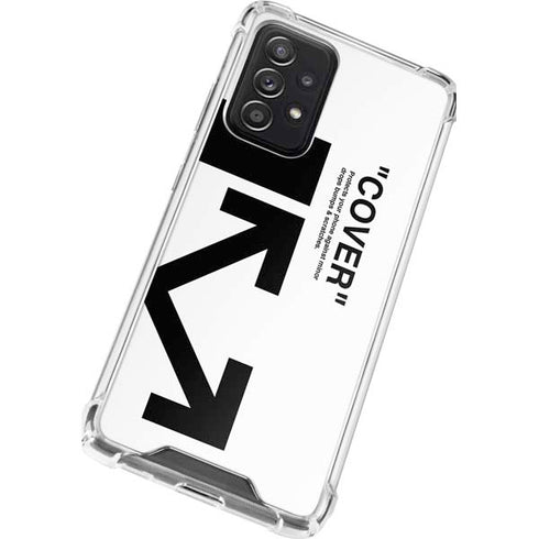 Black and White Arrows Galaxy A52 5G Clear Case