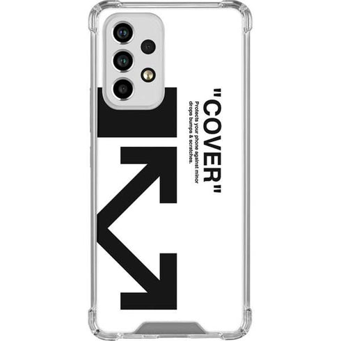 Black and White Arrows Galaxy A53 5G Clear Case