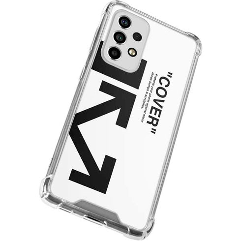 Black and White Arrows Galaxy A53 5G Clear Case