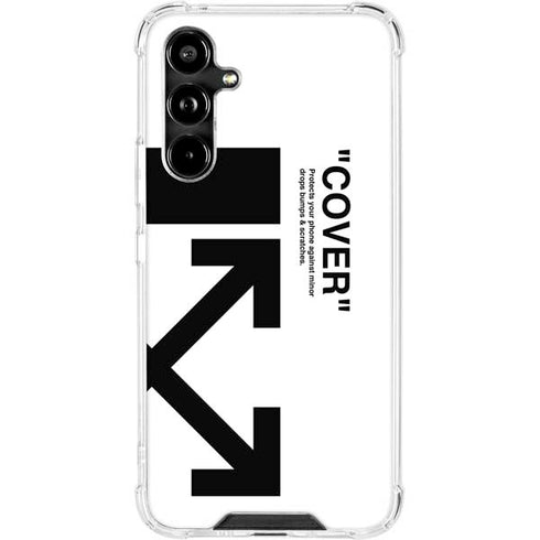 Black and White Arrows Galaxy A54 5G Clear Case