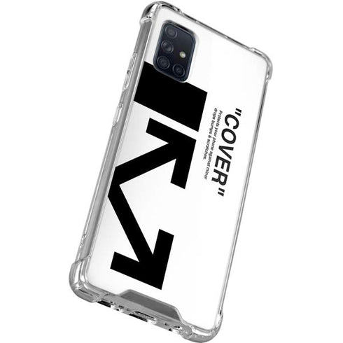 Black and White Arrows Galaxy A71 5G Clear Case