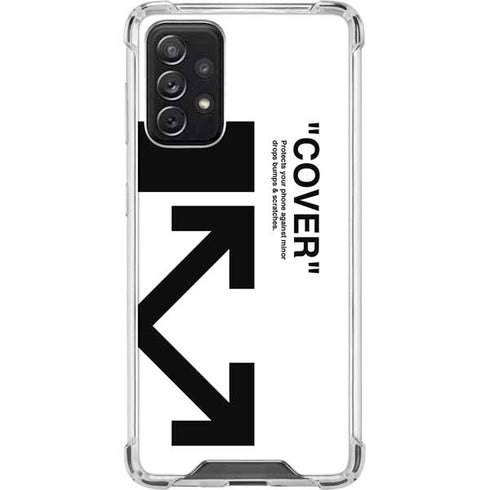 Black and White Arrows Galaxy A72 5G Clear Case