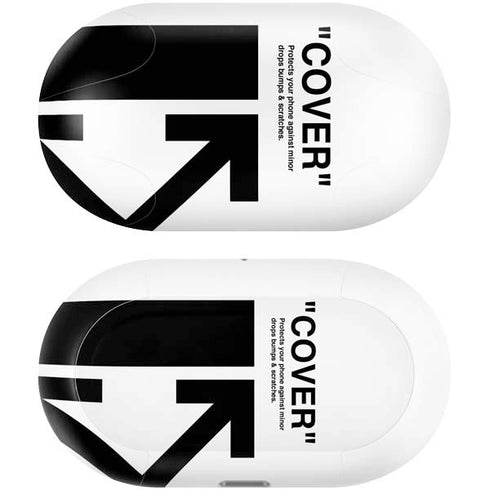 Black and White Arrows Galaxy Buds Plus Skin
