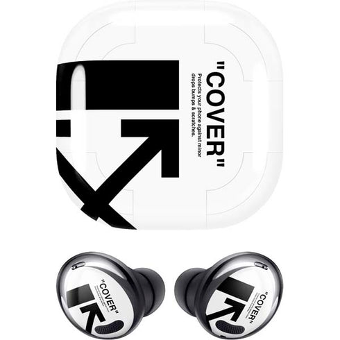 Black and White Arrows Galaxy Buds Pro Skin