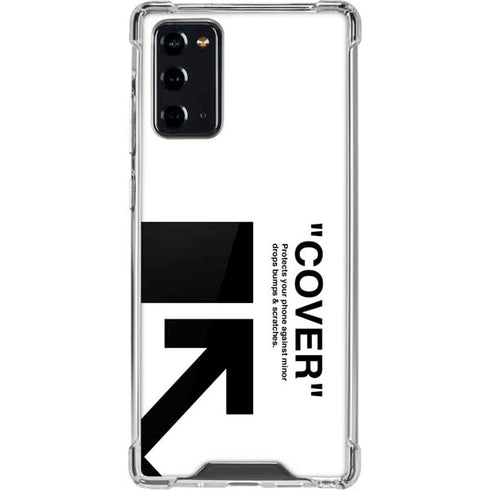Black and White Arrows Galaxy Note20 5G Clear Case