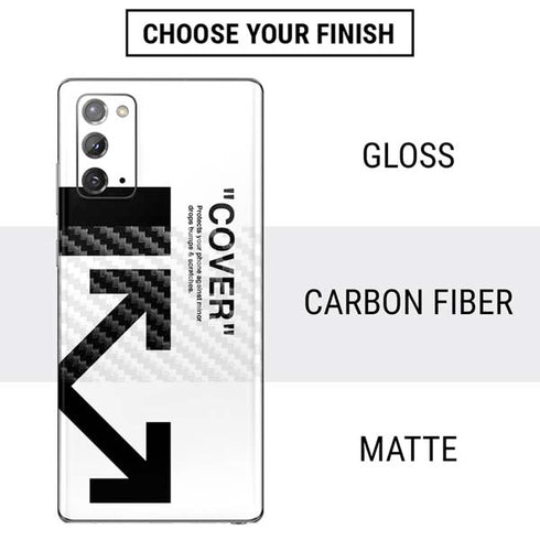 Black and White Arrows Galaxy Note20 5G Skin