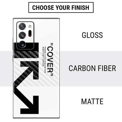 Black and White Arrows Galaxy Note20 Ultra 5G Skin