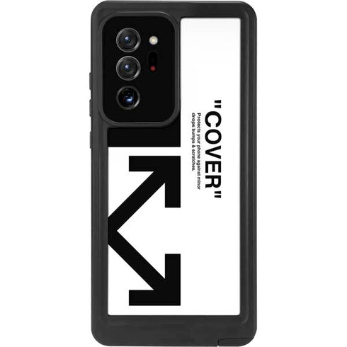 Black and White Arrows Galaxy Note20 Ultra 5G Waterproof Case
