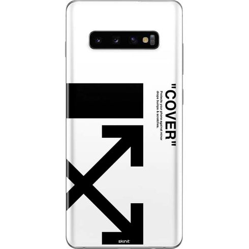Black and White Arrows Galaxy S10 Plus Skin