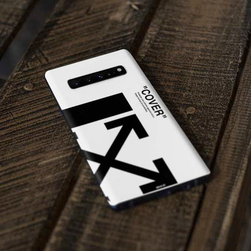Black and White Arrows Galaxy S10 Plus Skin
