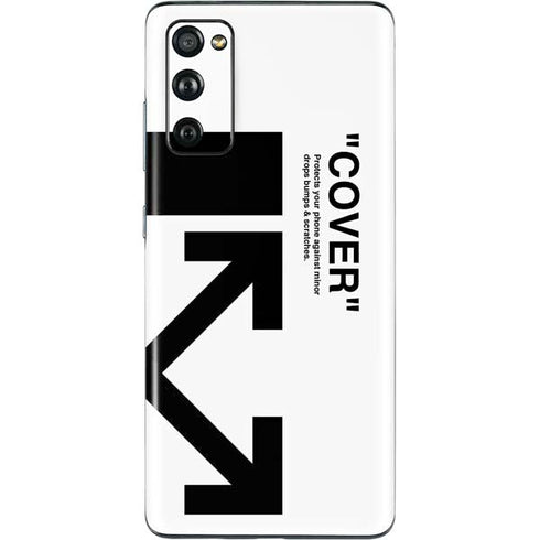 Black and White Arrows Galaxy S20 Fan Edition Skin
