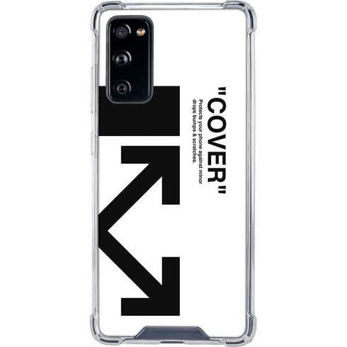 Black and White Arrows Galaxy S20 FE Clear Case