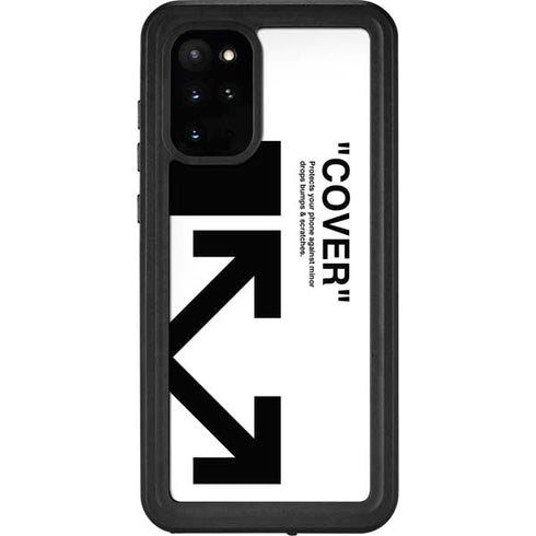 Black and White Arrows Galaxy S20 Plus Waterproof Case