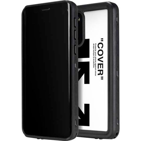 Black and White Arrows Galaxy S20 Plus Waterproof Case