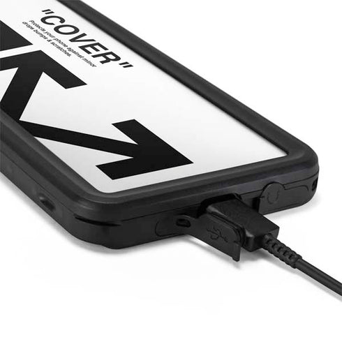 Black and White Arrows Galaxy S20 Plus Waterproof Case