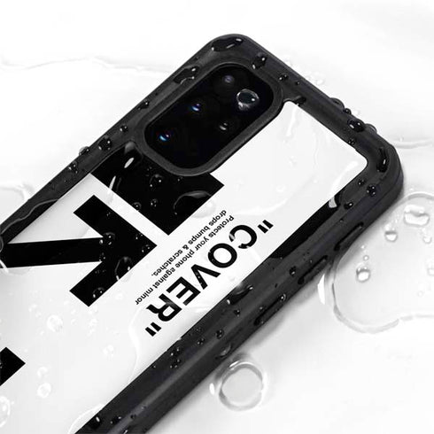 Black and White Arrows Galaxy S20 Plus Waterproof Case