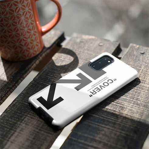 Black and White Arrows Galaxy S20 Pro Case