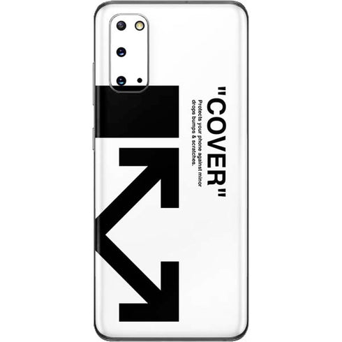 Black and White Arrows Galaxy S20 Skin