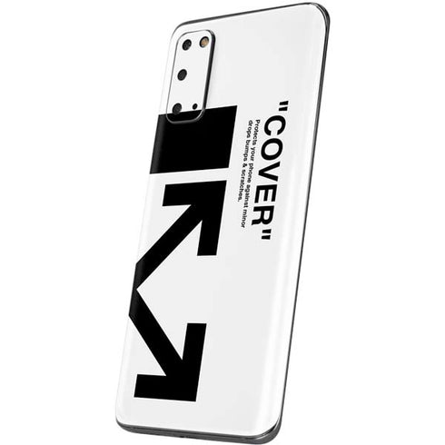 Black and White Arrows Galaxy S20 Skin