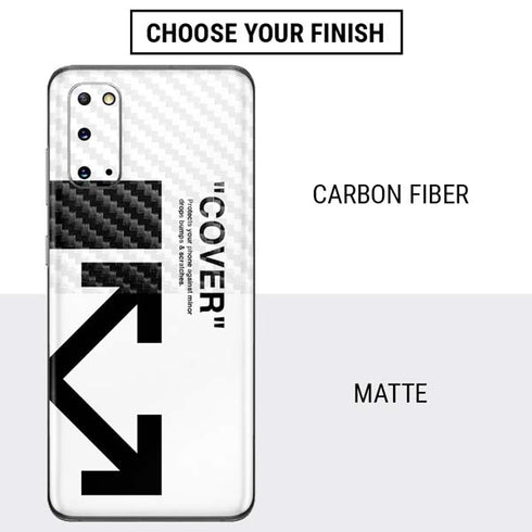 Black and White Arrows Galaxy S20 Skin