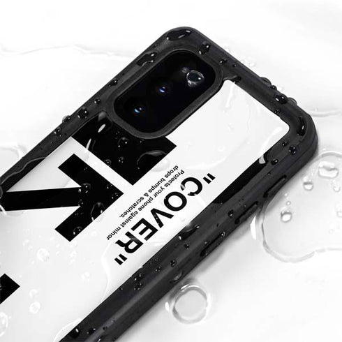 Black and White Arrows Galaxy S20 Waterproof Case