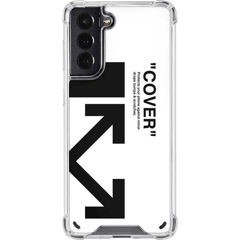 Black and White Arrows Galaxy S21 5G Clear Case