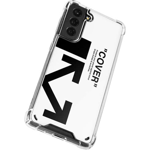 Black and White Arrows Galaxy S21 Plus 5G Clear Case