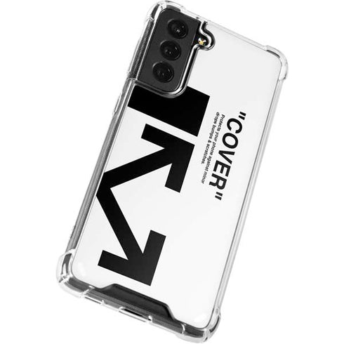 Black and White Arrows Galaxy S22 Plus Clear Case