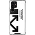 Black and White Arrows Galaxy S22 Ultra Clear Case