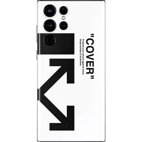 Black and White Arrows Galaxy S22 Ultra Skin