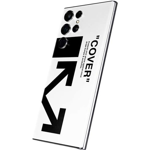 Black and White Arrows Galaxy S22 Ultra Skin